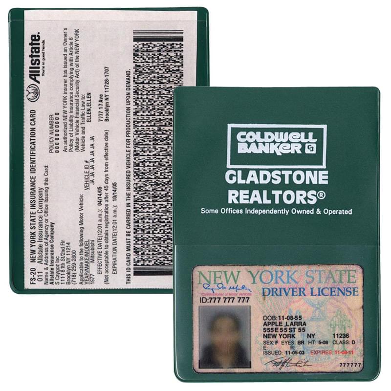 Insurance Card Holder(with extra pocket)