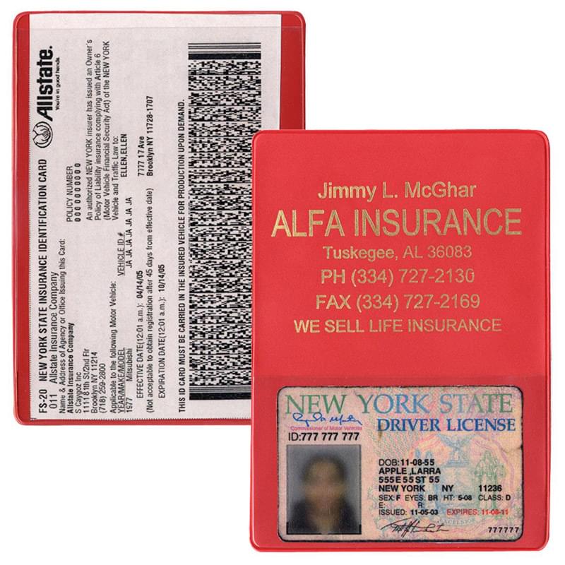 Insurance Card Holder(with extra pocket)